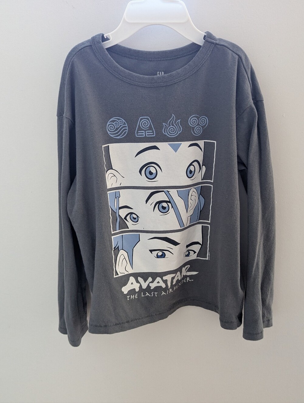 Avatar The Last Airbender Kids Long Sleeve Graphic Tee GAP 4- 5 Year Extra Small